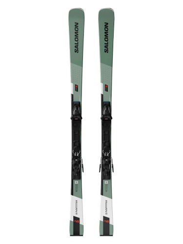 Salomon  лыжи горные E S/Max 8  + E M11 Gw Oi G black black L80