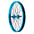 Salt  колесо заднее Everest Flip-Flop (BC1.37x24 & M30xP1.0) (20", 3/8" male axle, sb, 36H, blue)