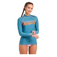 Arena  футболка женская для плавания Rash vest l/s graphic