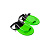 Madwave  ласты для брасса Positive Drive (34-35, green black)
