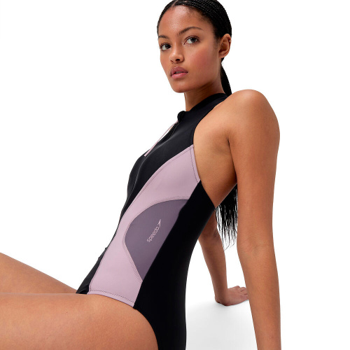 Speedo  купальник женский Zip clrblck фото 7