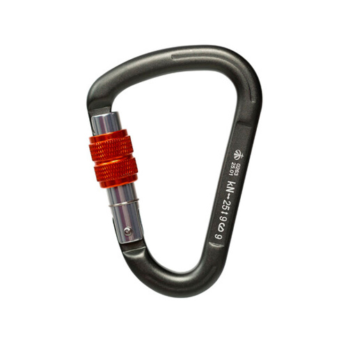 Вертикаль  карабин "Gray" треугольный с муфтой (Keylock)