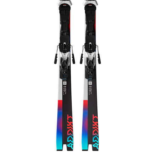 Salomon  лыжи горные E Addikt + E Mi12 Gw white-black F80 фото 4