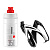 Elite  набор держатель + бутылка Jet (350 ml, black lucido, logo rosso)
