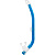 Cressi  трубка для плавания в море детская Top Jr (one size, silver blue)