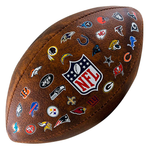 Wilson  мяч для американского футбола NFL Off Throwback 32 Team Logo