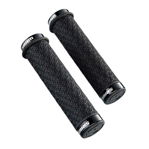 Sram  грипсы  DH Silicone Locking - Black with Double Clamps & End Plugs
