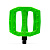 Eclat  педали Slash pedal (nylon/fibreglas, 9/16", neon green)
