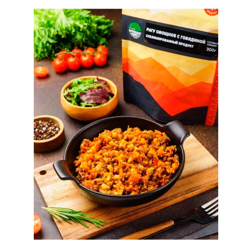 Кронидов  туристическая еда сублимированный продукт мясорастительный, Рагу овощное с говядиной фото 4