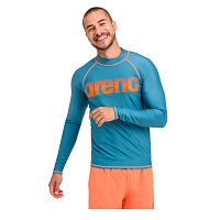 Arena  футболка мужская для плавания Rash vest l/s graphic