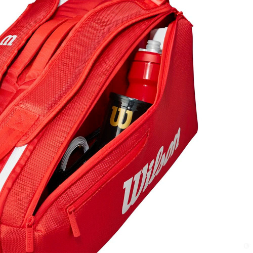 Wilson  сумка для ракеток Super Tour Wilson Red 2025 (9 pack) фото 4