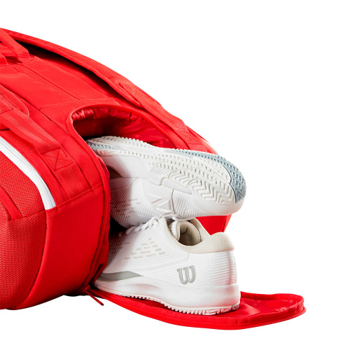 Wilson  сумка для ракеток Super Tour Red (15 pack) 2025 фото 6