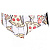 Arena  плавки мужские спортивные Crazy (90, white multi)