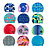 Arena  шапочка для плавания детская Print jr (one size, assortment)