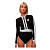 Rip Curl  купальник женский Bomb lsl spring (8, black white)