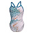Arena  купальник женский спортивный Planet water chal (42, blue cosmo white multi)