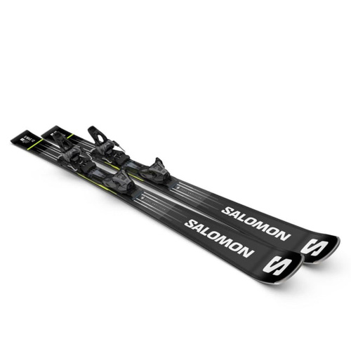 Salomon  лыжи горные E S/Max 12 + Z12 GW F80 grey black фото 3