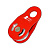 Vento  блок-ролик одинарный " Стандарт " с подшипником (сталь) (one size, красный)