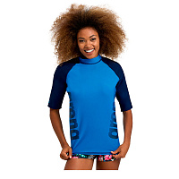 Arena  футболка женская для плавания Rash vest s/s graphic