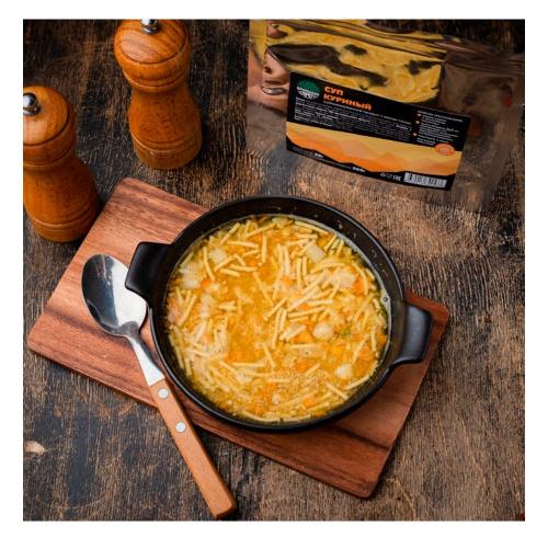 Кронидов  туристическая еда сублимированный суп куриный фото 2