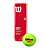 Wilson  мячи для падел-тенниса Padel x3 (24) (one size, yellow)
