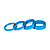 Salt  комплект проставочных колец Headset Spacer set (3 mm, 5 mm, 8 mm, 10 mm, blue)