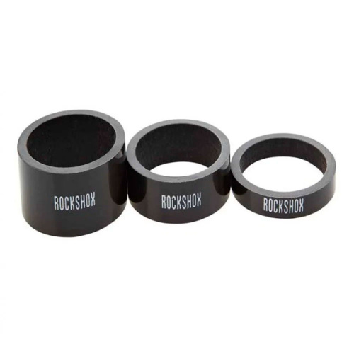 RockShox  кольца проставочные - UD Carbon,RockShox - (5mm x2,10mm x1,15mm x1)