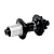 SUNringle  втулка задняя SRC Rear Hub 28H 135/142 Al Black (one size, black)