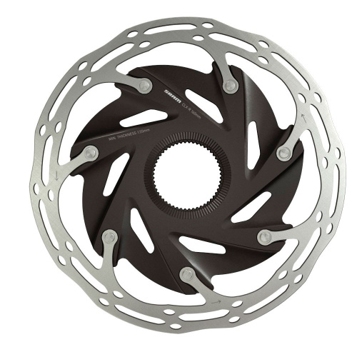 Sram  ротор Centerline X Road 2 Piece 160mm Black (includes steel rotor bolts) Rounded