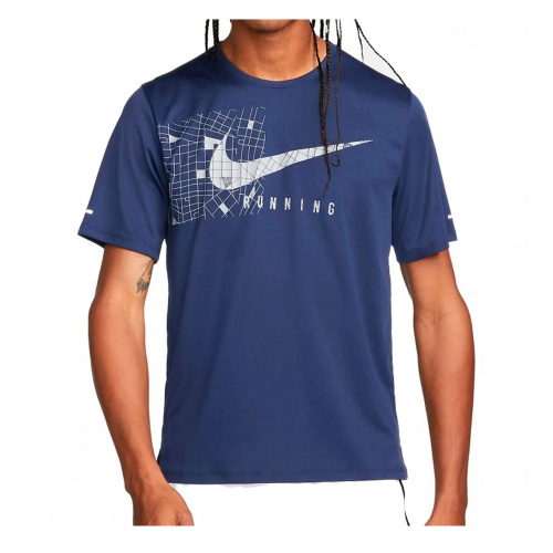Nike  футболка мужская UV Miler RunDVN SS GFX