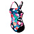 Arena  купальник женский спортивный Flower (44, black black multi)