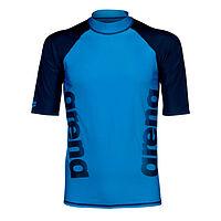 Arena  футболка мужская для плавания Rash vest s/s graphic