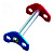 Petzl  протектор д/верёвки Set Caterpillar (one size, blue red)