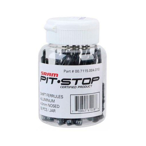 Sram  колпачки для рубашки 4.0mm Aluminum Open Black 100-count Jar