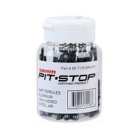 Sram  колпачки для рубашки 4.0mm Aluminum Open Black 100-count Jar Sram  колпачки для рубашки 4.0mm Aluminum Open Black 100-count Jar